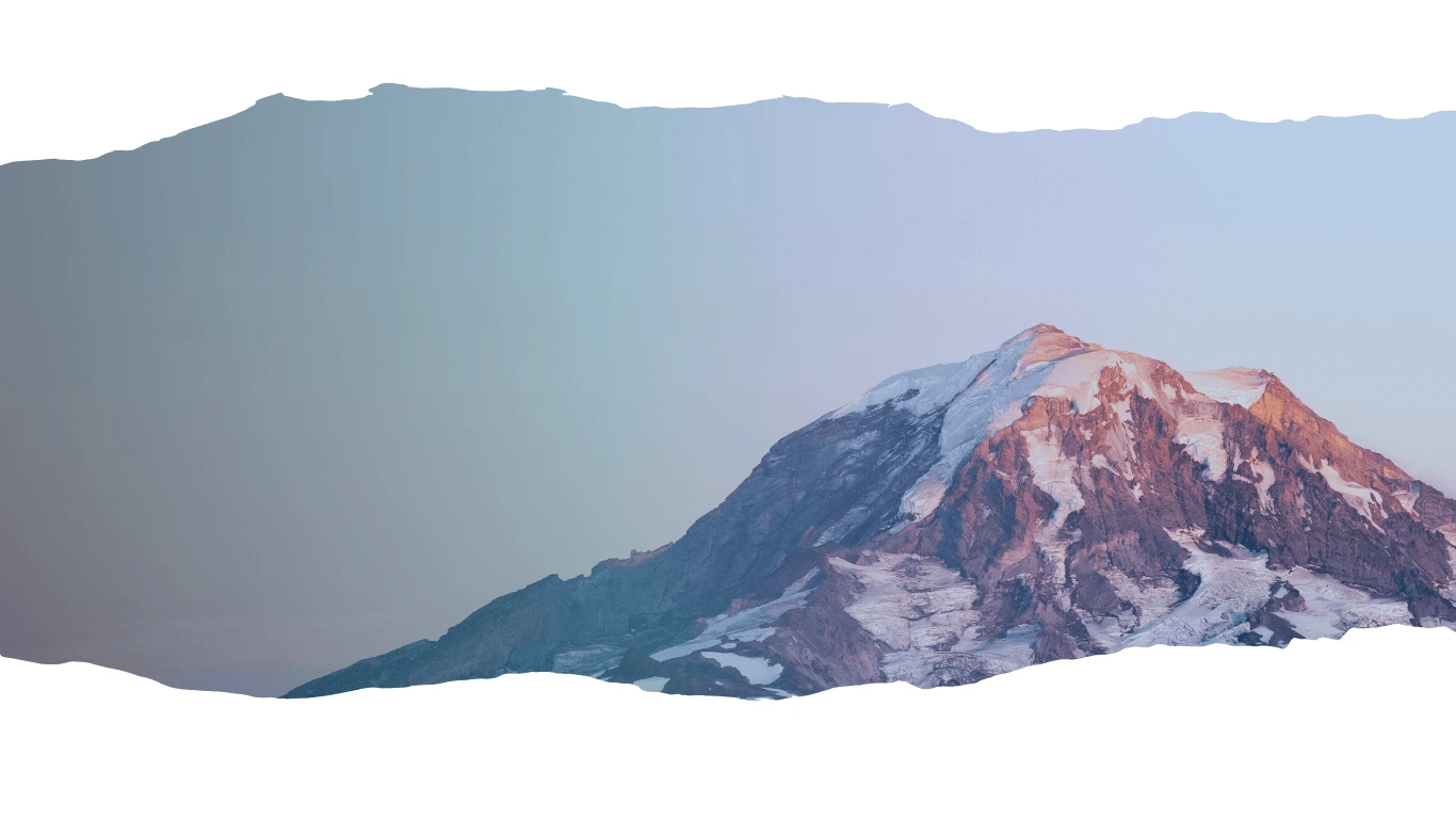 hiker looking over mountain