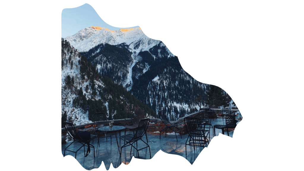 restaurant overlooking mountains